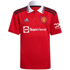 Tyrell Malacia Manchester United adidas Youth 2022/23 Home Replica Player Jersey - Red