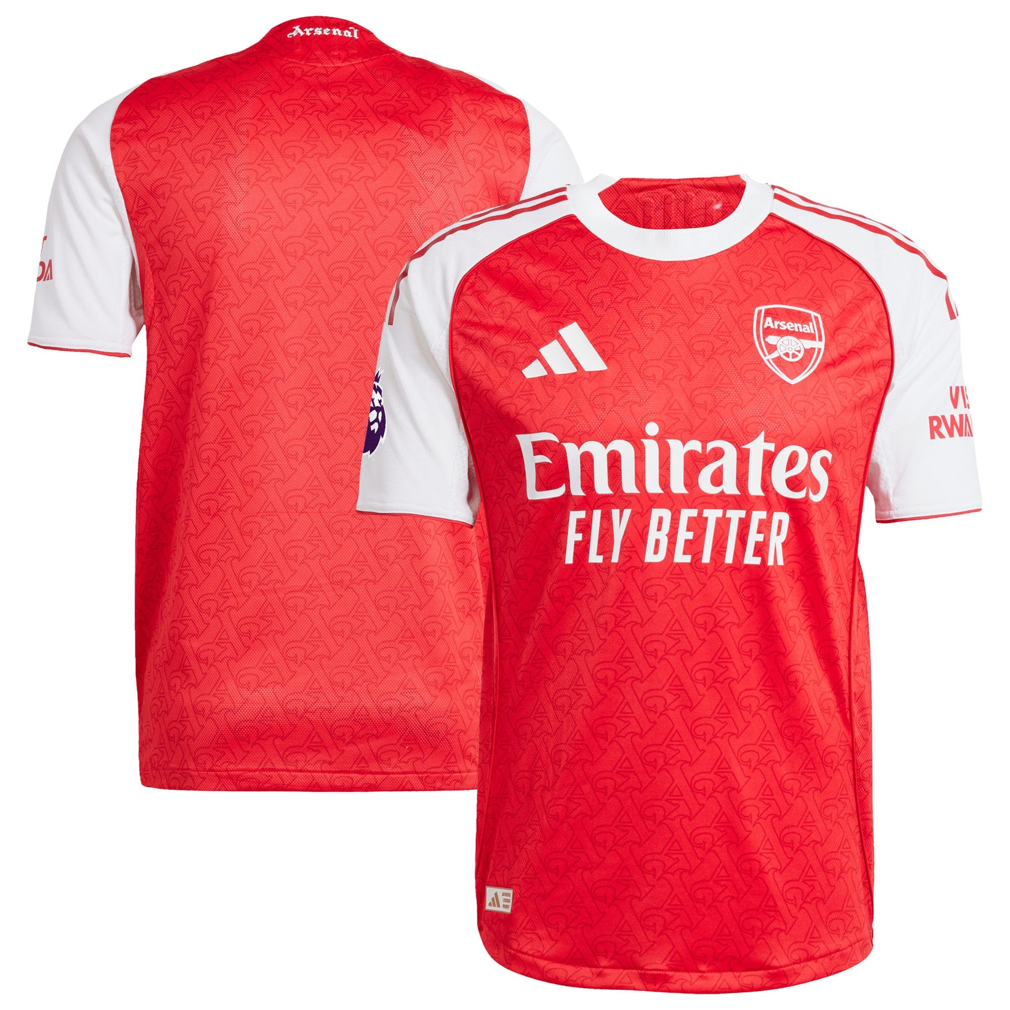 Arsenal adidas 2025/26 Away Authentic Jersey with Patch - Blue/Red