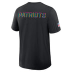 New England Patriots Nike 2025 NFL Crucial Catch Tri-Blend Dri-FIT T-Shirt - Black