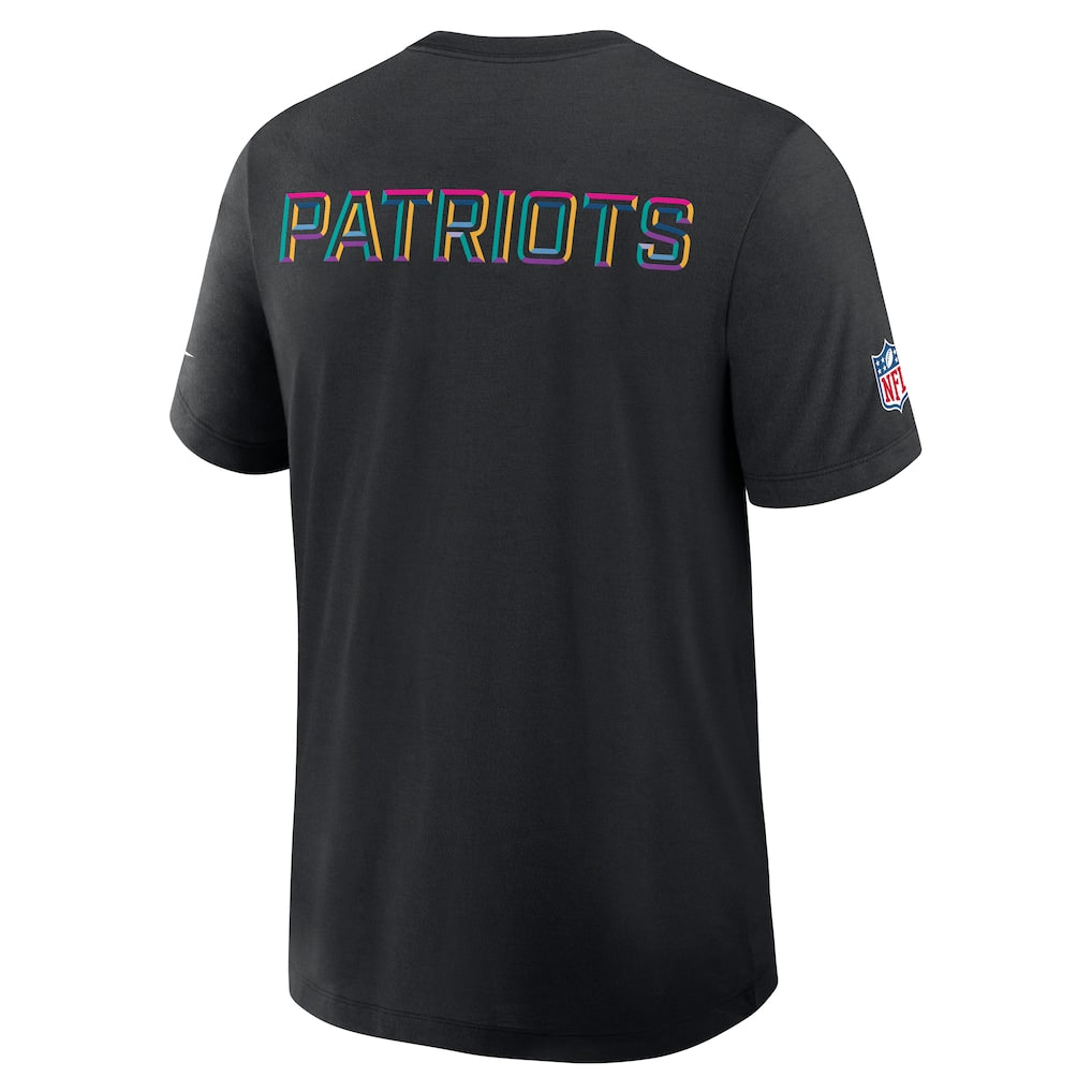 New England Patriots Nike 2025 NFL Crucial Catch Tri-Blend Dri-FIT T-Shirt - Black
