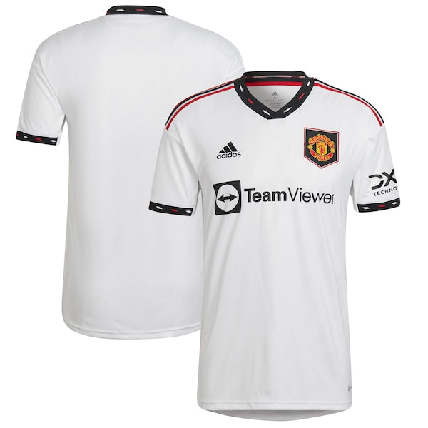 Manchester United adidas 2022/23 Away Blank Replica Jersey - White