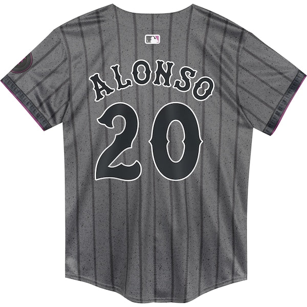 Pete Alonso New York Mets Nike Preschool 2024 City Connect Limited Player Jersey - Graphite