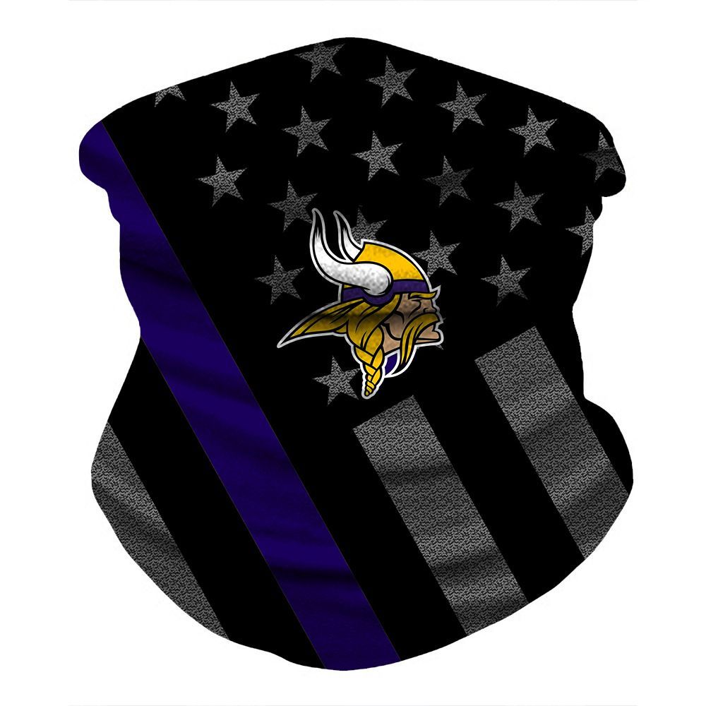 MINNESOTA VIKINGS & AMERICAN FLAG FACE MASK BANDANAS