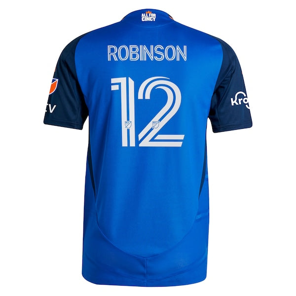 Miles Robinson FC Cincinnati adidas 2025 Orange and Blue Legacy Kit Authentic Player Jersey - Blue