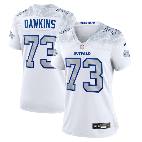 Dion Dawkins Buffalo Bills Nike Women's 2025 Rivalries Collection Game Jersey - White