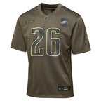 Saquon Barkley Philadelphia Eagles Nike Youth 2025 Salute to Service Game Jersey - Olive