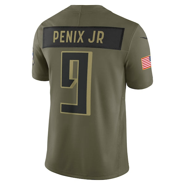 Michael Penix Jr. Atlanta Falcons Nike 2025 Salute to Service Limited Jersey - Olive