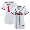 Atlanta Braves Nike Women's #1 Mom Home Replica Jersey - White