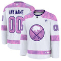 Buffalo Sabres  2024 Hockey Fights Cancer Custom Practice Jersey - White