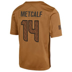 DK Metcalf Seattle Seahawks Nike Youth 2023 Salute To Service Limited Jersey - Brown