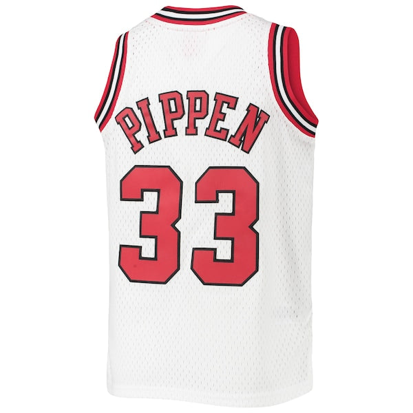 Scottie Pippen Chicago Bulls  Youth 1997/98 Hardwood Classics Swingman Jersey - White/Red/Black