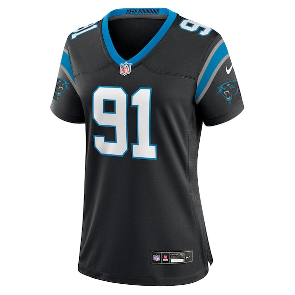 Nick Thurman Carolina Panthers Nike Women's Team Game Jersey -  Black