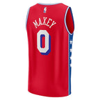 Tyrese Maxey Philadelphia 76ers  Youth Fast Break Player Jersey - Statement Edition - Red