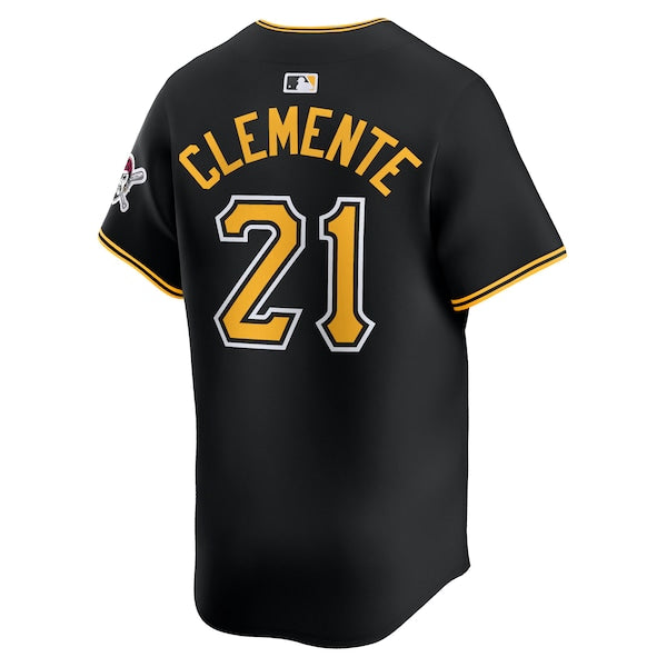 Roberto Clemente Pittsburgh Pirates Nike Alternate Limited Jersey – Black
