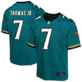 Brian Thomas Jr. Jacksonville Jaguars Nike Youth Alternate 2 Prowler Throwback Game Jersey - Teal