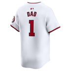 Washington Nationals Nike #1 Dad Home Limited Jersey - White