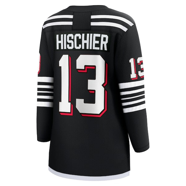 Nico Hischier New Jersey Devils  Women's Alternate Premier Breakaway Player Jersey - Black