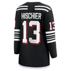 Nico Hischier New Jersey Devils  Women's Alternate Premier Breakaway Player Jersey - Black
