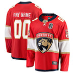 Florida Panthers  2025 Stanley Cup Final Home Breakaway Custom Jersey - Red