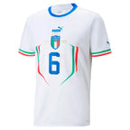 Marco Verratti Italy National Team Puma Youth 2022/23 Away Replica Player Jersey - White