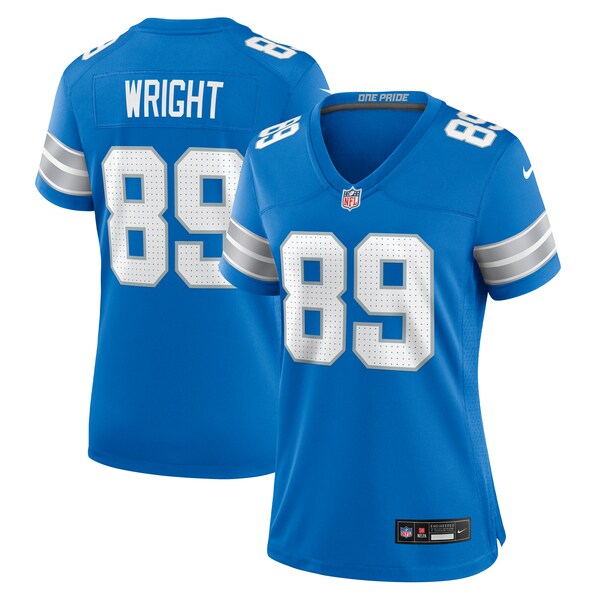 Brock Wright Detroit Lions Nike Women's Team Game Jersey -  Blue