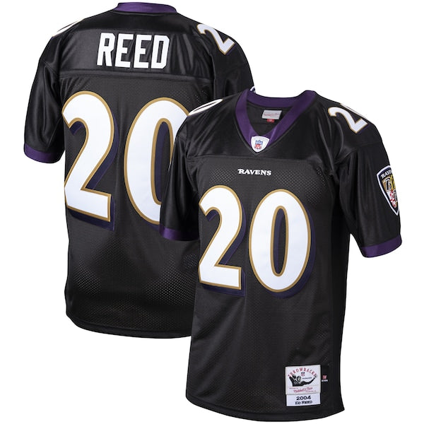 Ed Reed Baltimore Ravens 2004 Authentic Throwback Retired Player Jersey - Black
