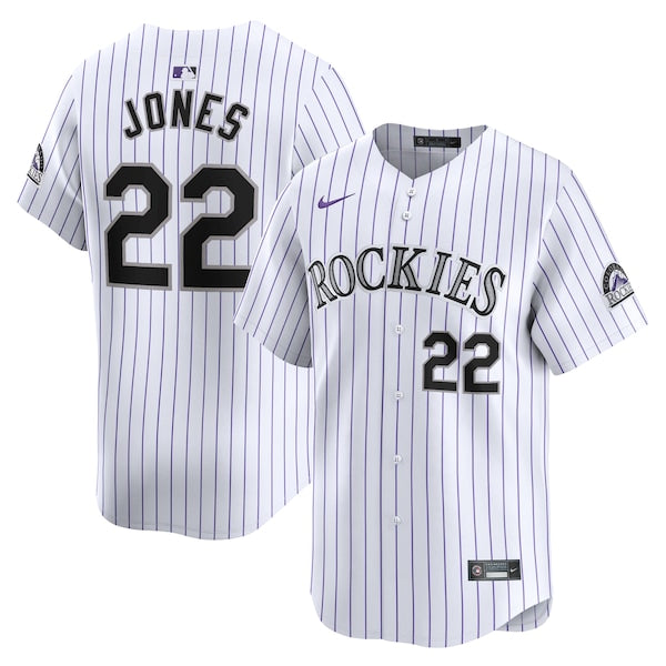 Nolan Jones Colorado Rockies Nike Home Limited Player Jersey - White