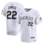 Nolan Jones Colorado Rockies Nike Home Limited Player Jersey - White