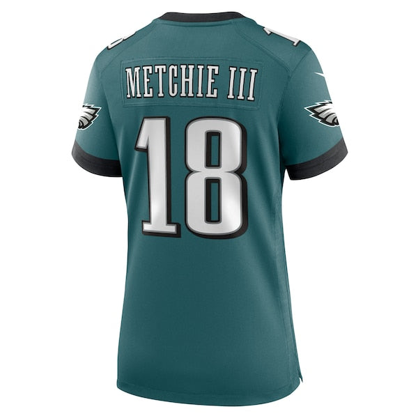 John Metchie III Philadelphia Eagles Nike Women's Team Game Jersey - Midnight Green