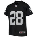 Josh Jacobs Las Vegas Raiders Nike Youth Game Jersey - Black/White