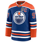 Connor McDavid Edmonton Oilers  2025 Stanley Cup Final Home Premium Jersey - Royal