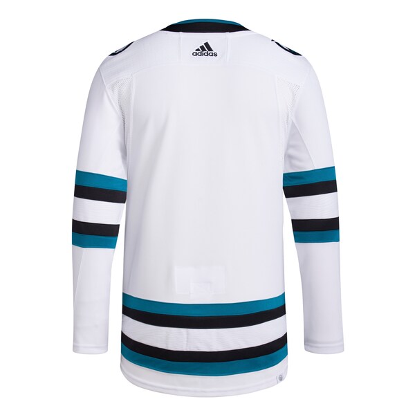 San Jose Sharks adidas Men's Away Primegreen Authentic Jersey - White
