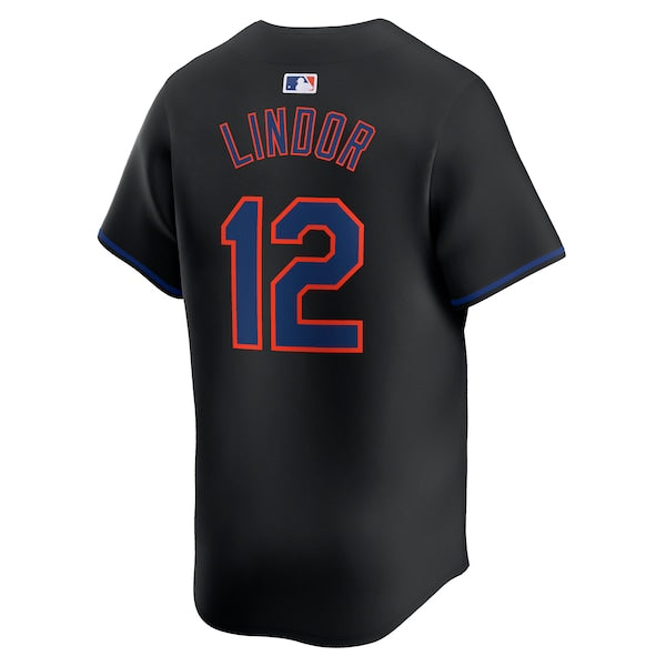 Francisco Lindor New York Mets Nike Alternate Limited Player Jersey – Black