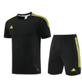 Adidas Short Sleeve Training Jersey Set - AD02- Black/Yellow