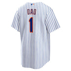 New York Mets Nike #1 Dad Home Replica Jersey - White