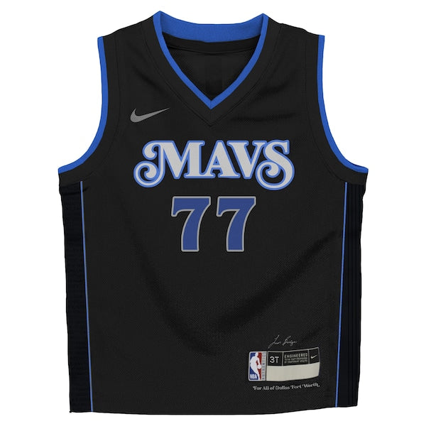 Luka Dončić Dallas Mavericks Nike Toddler 2023/24 Swingman Replica Jersey - City Edition - Black