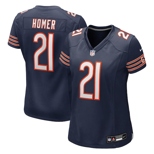 Travis Homer Chicago Bears Nike Women's Team Game Jersey -  Navy