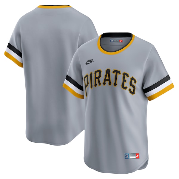Pittsburgh Pirates Nike Cooperstown Collection Limited Jersey - Gray