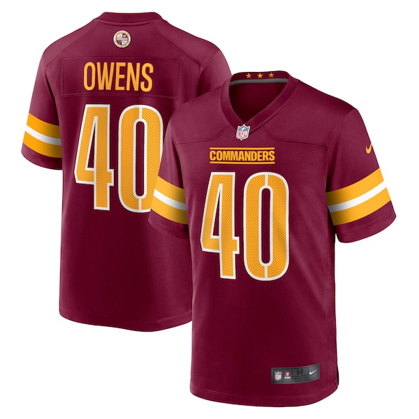 Tyler Owens Washington Commanders Nike  Game Jersey -  Burgundy