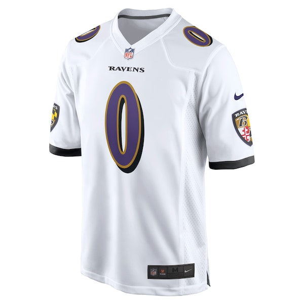 Roquan Smith Baltimore Ravens Nike  Game Jersey - White/Black/Purple