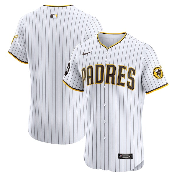 San Diego Padres Nike Home Elite Patch Jersey - White