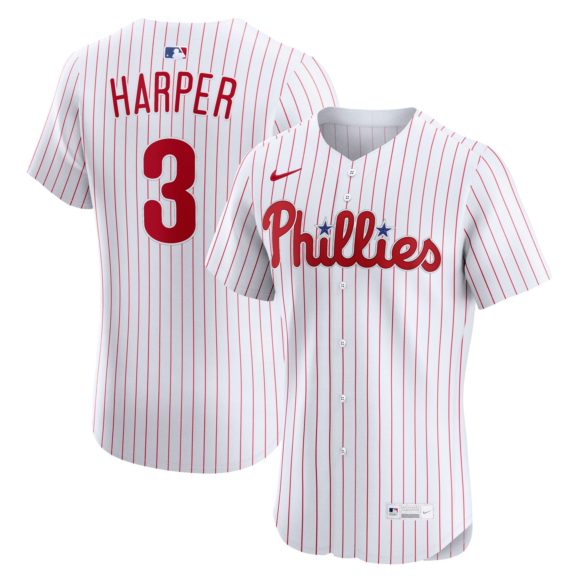 Bryce Harper Philadelphia Phillies Nike Alternate Elite Jersey - Light Blue/Cream/White
