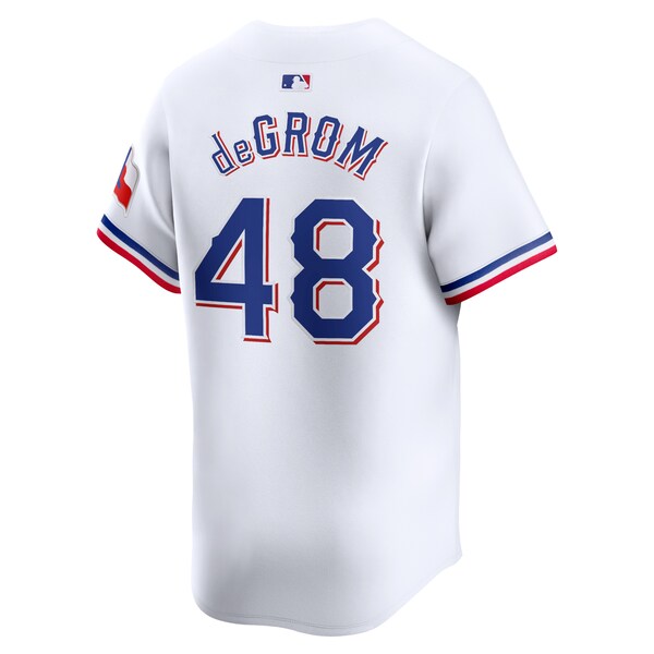 Jacob deGrom Texas Rangers Nike Home Limited Player Jersey - White/Gray