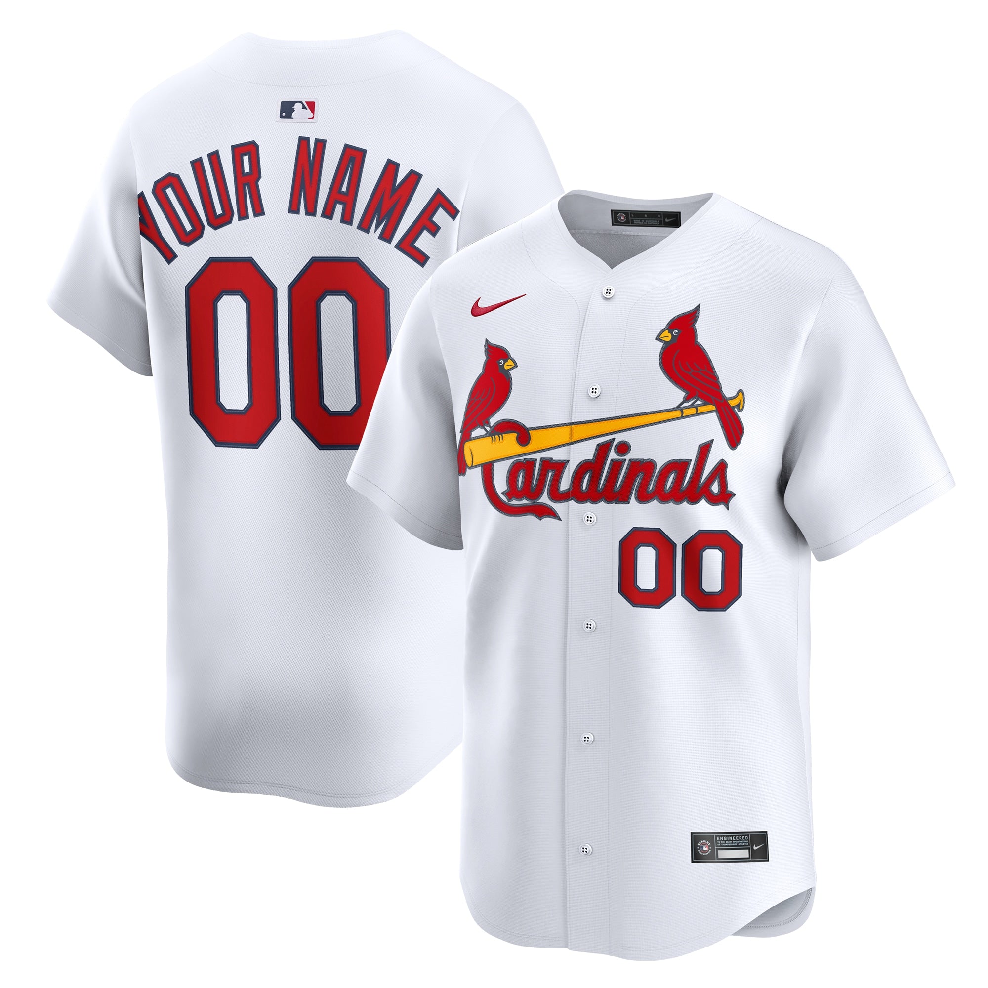 St. Louis Cardinals Nike Alternate Limited Custom Jersey - Light Blue/White