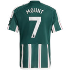 Mason Mount Manchester United adidas Youth 2023/24 Away Replica Player Jersey - Green/White