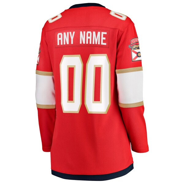 Florida Panthers  Women's 2025 Stanley Cup Final Home Breakaway Custom Jersey - Red