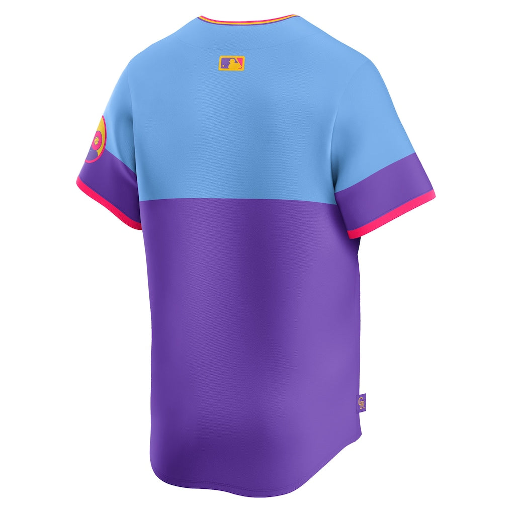 Colorado Rockies Nike 2025 City Connect Limited Jersey - Purple/Light Blue