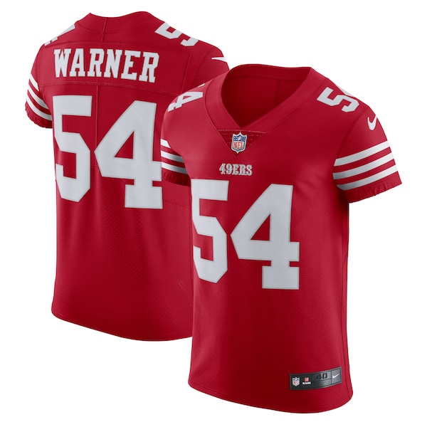 Fred Warner San Francisco 49ers Nike Vapor Elite Jersey - Scarlet/White