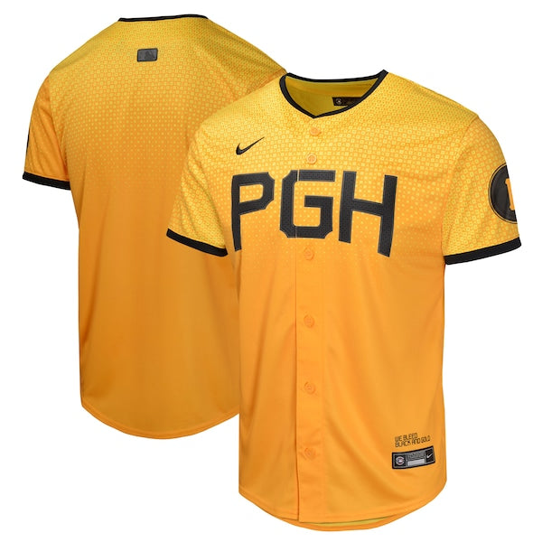 Pittsburgh Pirates Nike Youth City Connect Limited Jersey - Gold