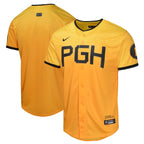 Pittsburgh Pirates Nike Youth City Connect Limited Jersey - Gold